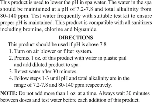 Vista 3 de SpaChoice Paquete de 2 reductores de pH prémium de 1.5 libras para bañera de hidromasaje, 100% bisulfato de sodio, fabricado en Estados Unidos