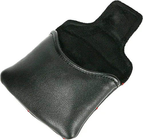 Vista 3 de Negro con araña roja bordado Golf Club Square Mallet Putter cubierta magnética Golf Headcover