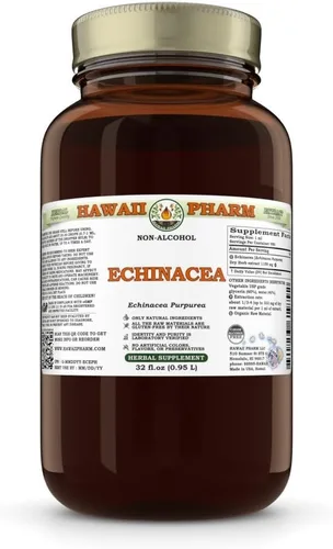 Vista 8 de Hawaii Pharm Extracto sin alcohol de raíz de equinácea, 2 onzas líquidas