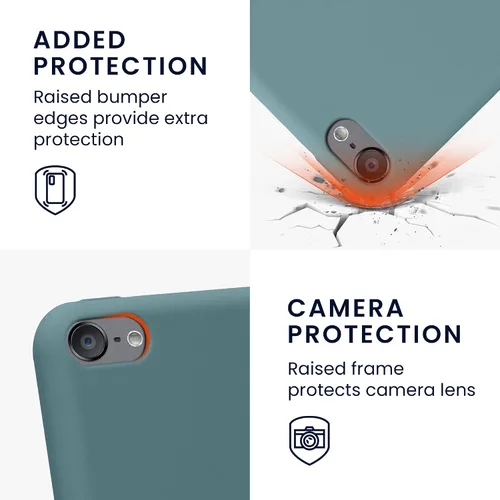 Vista 3 de kwmobile Funda de silicona TPU compatible con Apple iPod Touch 6G / 7G (6ª y 7ª generación) - Funda protectora suave y flexible - Arctic Night