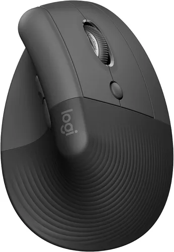 Vista 2 de Logitech Ratón ergonómico vertical de elevación, inalámbrico, Bluetooth o Logi Bolt receptor USB, clics silenciosos, 4 botones y mouse ergonómico