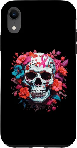 Vista 24 de Breast Cancer Skull Shirt For Women Sugar Skull Pink Ribbon Case for iPhone 16