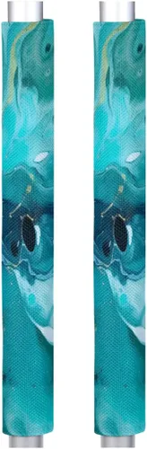 Vista 17 de Juego de 2 cubiertas para manija de puerta de refrigerador con patrón de mariposa negra, cubiertas para manija de cocina, protector
