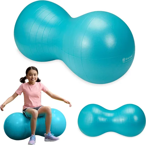 Vista 6 de Gaiam Kids Peanut Ball Chair, Flexible Seating for Classroom Naranja