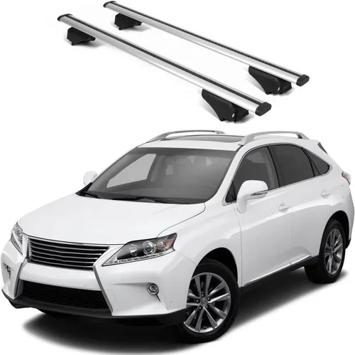 Vista 10 de ERKUL Barras transversales para portaequipajes de techo para Lexus RX 350 RX450 2010-2015 Barras transversales de aluminio con bloqueo antirrobo