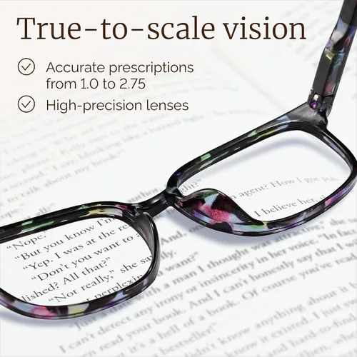 Vista 3 de NOVIVON Reading Glasses for Women, Reading glasses men, Blue Light Blocking Readers, Computer eye glasses, Cheaters *Paquete A1 6 Multicolor