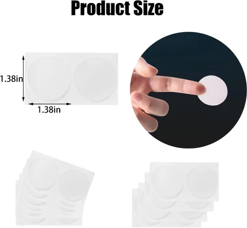 Vista 3 de 150 Pairs Nipple Cover for Men, Mens Tape Pasties Patch Nipple Covers Nipple Patch Anti Chafing Nip Protector