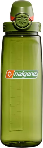 Vista 16 de Nalgene Sustain Tritan Botella de Agua On The Fly Sin BPA Fabricada con Material Derivado del 50% de Residuos Plásticos, 24 OZ, Azul con Aqua