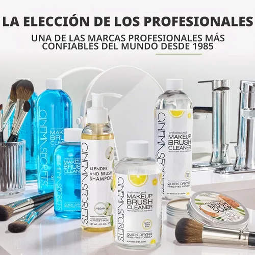 Vista 9 de CINEMA SECRETS Jabón limpiador de brochas de maquillaje vegano - Mini