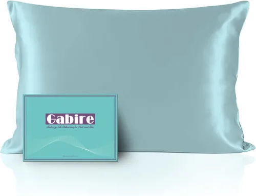 Vista 31 de Gabire Funda de almohada de seda de morera para cabello y piel, evita el acné, fundas de almohada de seda real de ambos lados, funda de almohada