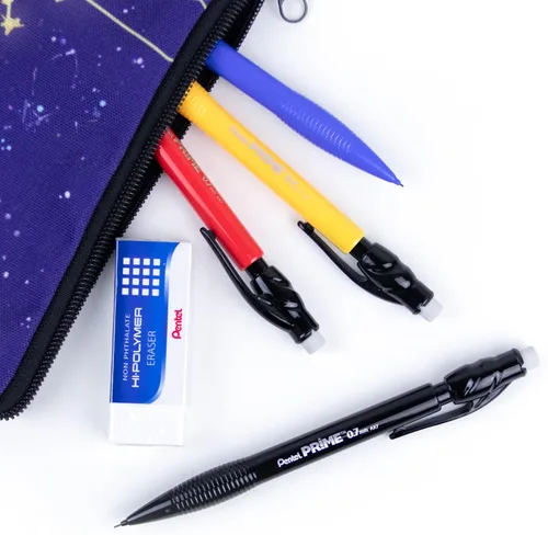 Vista 5 de Pentel Prime - Portaminas de 0.028 in, barril negro, caja de 12 (AX7A)