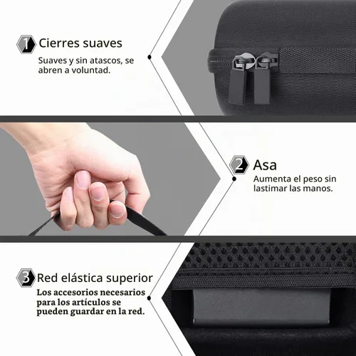 Vista 4 de co2CREA Carcasa rígida para Bose SoundLink Revolve Series II, color negro Todo Negro Caso