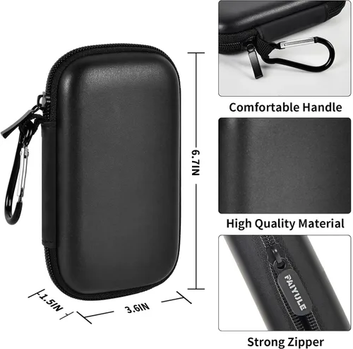 Vista 3 de Funda compatible con SanDisk Extreme PRO SSD portátil con USB4, para unidades de estado sólido SanDisk de 2 TB y 4 TB, tarjetas de memoria
