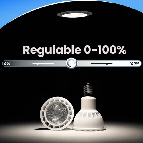 Vista 2 de Bombilla E17 foco regulable 6W tipo base intermedia R14 Reflector Light 5000K