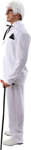 Vista 2 de Orion Costumes Disfraz de The Coronel Food White Suit para hombre