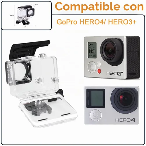 Vista 2 de Carcasa impermeable para GoPro Hero 4/3/3+