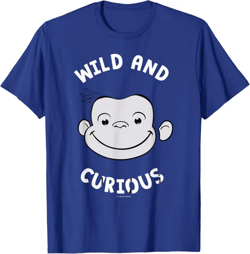 Vista 24 de Curious George Camiseta Big Face Wild and Curious Negro
