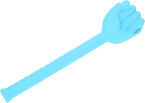 Vista 3 de Masajeadores manuales de espalda, martillo de masaje, martillo de masaje de silicona con mango largo antideslizante, masajeador de puño