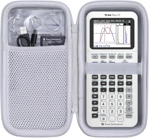 Vista 10 de co2CREA Estuche de transporte para Texas Instruments TI-84 Plus CE Python mejorado/TI-84/TI-Nspire CX II CAS/TI-Nspire CX II/TI-83 Plus/TI-89