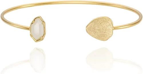 Vista 67 de OZEL - Pulseras para mujer, chapados en oro real de 18 quilates, pulseras de oro de cristal colorido para regalos