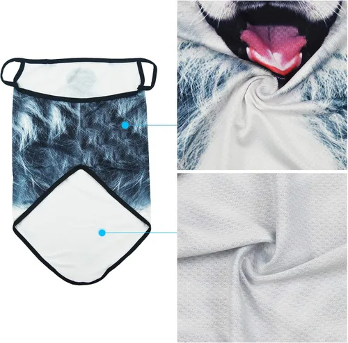 Vista 3 de Obacle Bandana facial con bucles para las orejas, polaina transpirable para el cuello para hombres y mujeres
