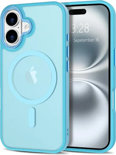 Vista 68 de Anuck - Funda magnética para iPhone 11 compatible con MagSafe, carcasa trasera mate translúcida dura, borde de TPU, delgada, resistente a impactos