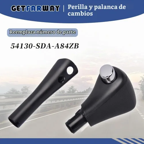Vista 3 de 54130-SDA-A84ZB Pomo de palanca de cambios compatible con Honda Accord 2003-2005