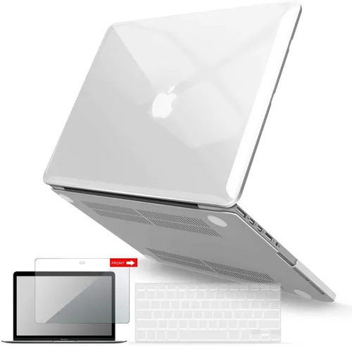 Vista 21 de IBENZER Compatible con MacBook Pro de 13 pulgadas 2015 2014 2013 finales 2012 A1502 A1425, carcasa rígida y cubierta de teclado y protector