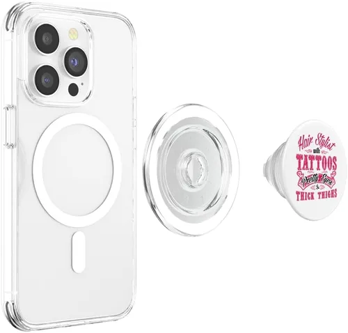 Vista 4 de Estilista con tatuajes estilista PopSockets MagSafe PopGrip para iPhone