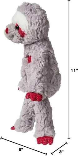 Vista 8 de Mary Meyer Colección de masilla de peluche, juguete suave, 11 pulgadas, perezoso corazón