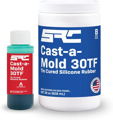 Vista 7 de Cast-a-Mold 30TF RTV - Resina epoxi de silicona líquida, 2 partes, kit de fabricación y fundición de moldes de joyería y jabón, ideal para moldura