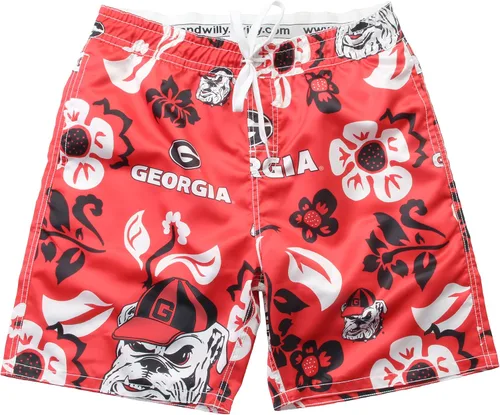 Vista 38 de Wes and Willy NCAA Traje de baño floral para hombre