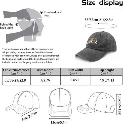 Vista 3 de Gorra de béisbol divertida y fresca para mujer, sombrero retro transpirable, sombreros de sol