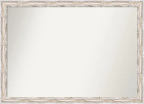 Vista 13 de Amanti Art Espejo personalizado, espejo de baño estrecho Alexandria White Wash, espejo de pared o espejo de tocador de baño sobre el fregadero