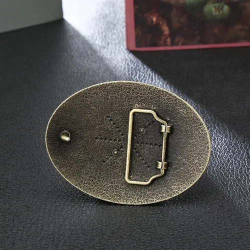 Vista 3 de Btilasif Western Belt Buckle Initial Letters ABCDEFG to Z Cowboy Rodeo Belt Buckle for Men Women Cowboy Cowgirl