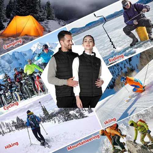 Vista 7 de COREEDGE Heated Vest for Women,Electric Heating Vest, 5 in 1 Smart Controller with Rechargeable 10000mAh Battery