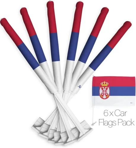 Vista 134 de Paquete de bandera de coche de la Copa del Mundo 2022 de Gales, bandera americana para carros, decoración de automóviles, pancarta pequeña