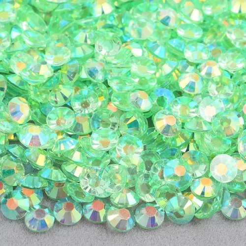 Vista 11 de 10000 diamantes de imitación de resina de 0.118 pulgadas, parte trasera plana transparente, color negro azabache AB para manualidades, zapatos