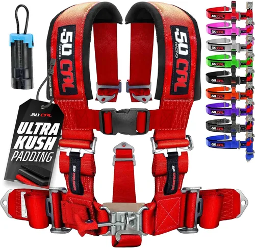 Vista 10 de 5 Point Harness for Bucket Seat & Bypass Plug for Bucket Seat, 9 Color Options, Compatiable with Canam, Racing Harness, UTV