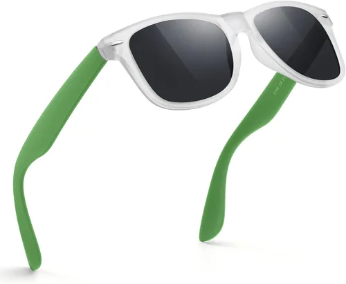 Vista 42 de FEIDUSUN Lentes de sol polarizados para hombre y mujer, lentes de sol retro negros para conducir, pescar, protección UV