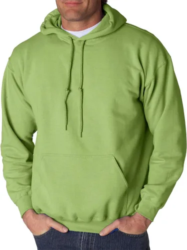Vista 47 de Gildan - Sudadera con capucha para hombre, mezcla pesada, cordón de ajuste, Rosa de seguridad