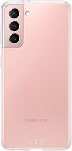 Vista 7 de Samsung Funda para Galaxy S21, cubierta trasera transparente (versión de EE. UU.)
