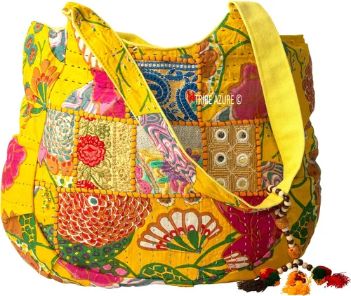 Vista 6 de Bolso de hombro grande colorido rojo para mujer, bolso de hombro para mercado, escuela, portátil, diario, casual, cómodo, bohemio