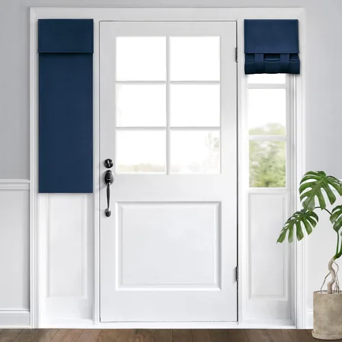 Vista 91 de HOMEIDEAS Cortinas Opacas para Aula para Puerta Principal, Cubierta de Ventana de Puerta de Aula, Persianas de Privacidad con Aislamiento Térmico