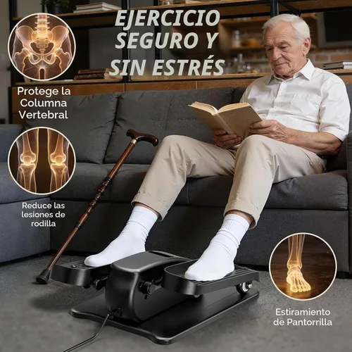 Vista 3 de Under Desk Elliptical Machine for Senior Mini Elliptical Leg Exerciser with Remote Quiet Portable Electric Seated Foot Pedal Exerciser for Home