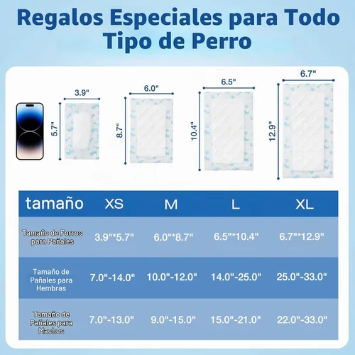 Vista 2 de Forros desechables para pañales para perros, almohadillas elevadoras para perros machos y hembras, insertos de pañales para perros que se adaptan a