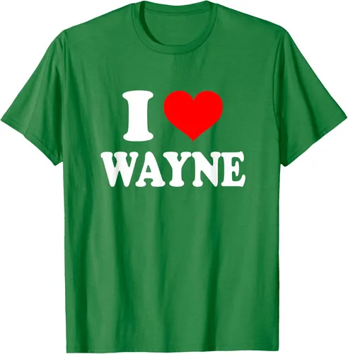 Vista 50 de Wayne - Camiseta I Heart Wayne - I Love Wayne, Negro, S