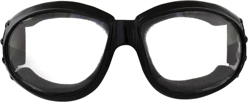 Vista 2 de Global Vision Eliminator Gafas Acolchadas para Motocicleta de Dirt Bike para Hombres y Mujeres (Marco Negro/Lente Ahumado)