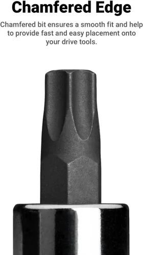 Vista 5 de Capri Tools CP30031 Master Torx Star Juego de Llaves de Vaso, 60 Piezas, Plateado