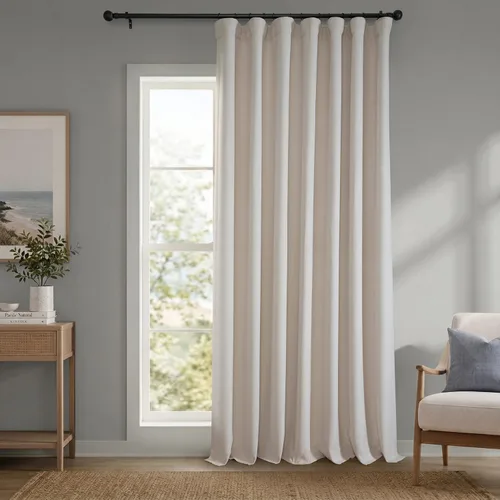Vista 66 de HPD Half Price Drapes - Cortinas de lino sintético para sala de estar (2 paneles) - 50 pulgadas de ancho x 96 pulgadas de largo - Cortinas